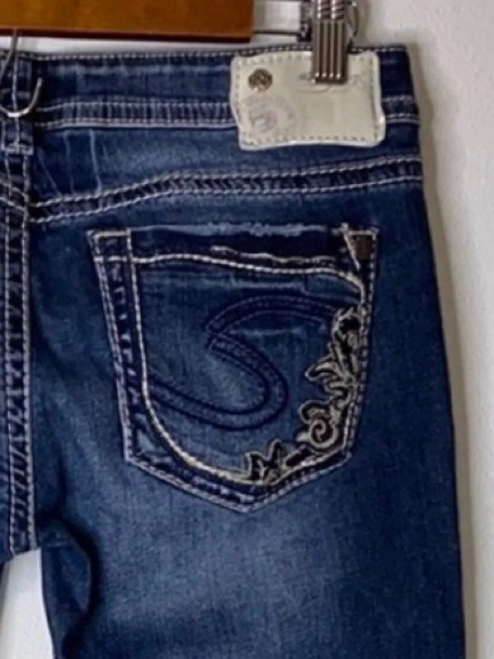 Silver Aiko Cropped Jeans 27